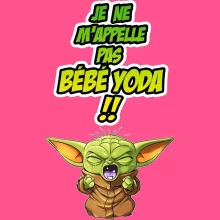Débardeur Enfant Fille Grogu « Un cri du coeur et avec force ! » – Parodie Star Wars