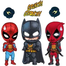 Body bebè senza maniche Batman “Batman, Deadpool e L'Uomo Ragno” – Parodia dei Deadpool