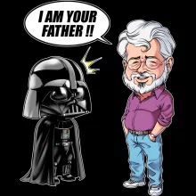 Pull Dark Vador « Un père pas si inconnu que ça... :) (Version Originale) » – Parodie Star Wars
