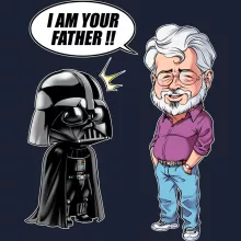 Sweat-Shirt à capuche Dark Vador « Un père pas si inconnu que ça... :) (Version Originale) » – Parodie Star Wars
