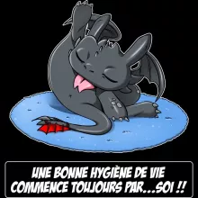 Coque Téléphone Portable Krokmou « Une bonne hygiène de vie commence toujours par...soi ! » – Parodie Dragons