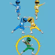 Body bébé Power Ranger « Une fusion colorée... » – Parodie Power Rangers