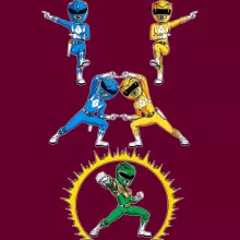 Cappello Power Ranger Giallo “Power Ranger Giallo, Power Ranger blu e Power Ranger verde” – Parodia dei Power Rangers