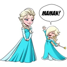 Mug Elsa « Une Maman qui n'a pas froid aux yeux ! » – Parodie Super Mario