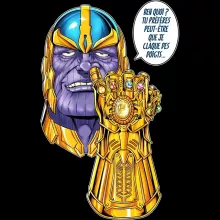 Casquette « Une menace (pas) très sérieuse... » – Parodie Thanos