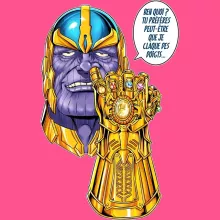 Débardeur Enfant Fille « Une menace (pas) très sérieuse... » – Parodie Thanos