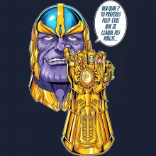 Sweat-Shirt à capuche « Une menace (pas) très sérieuse... » – Parodie Thanos