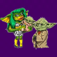 Yoda Cap “Yoda, Baby Yoda and Greta the Gremlin Female” – Star Wars parody