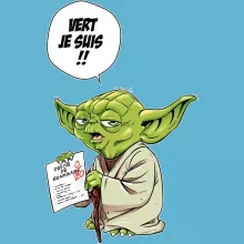 Body bébé Yoda « Vert, je suis !! » – Parodie Star Wars