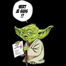 Body bébé manches longues Yoda « Vert, je suis !! » – Parodie Star Wars