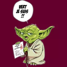 Casquette Yoda « Vert, je suis !! » – Parodie Star Wars