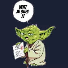 Sweat-Shirt à capuche Yoda « Vert, je suis !! » – Parodie Star Wars