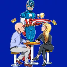 Cappello Steve Rogers “Steve Rogers aka Captain America” – Parodia dei Capitan America