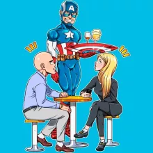 Steve Rogers Keps “Steve Rogers aka Captain America” – Parodi Captain America