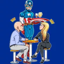 Steve Rogers Mugg “Steve Rogers aka Captain America” – Parodi Captain America