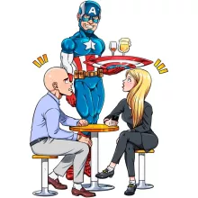 Berretto Steve Rogers “Steve Rogers aka Captain America” – Parodia dei Capitan America