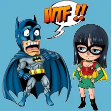 Batman Baby Bodysuit “Batman and Robin” – One Piece parody
