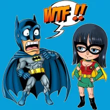Batman totebag “Batman und Robin” – Parodie auf One Piece