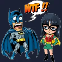Batman Hoodie “Batman and Robin” – One Piece parody