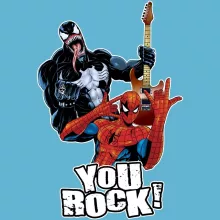 Body bébé « You Rock !! » – Parodie Spider-Man