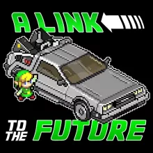 Coque Téléphone Portable Link « A Link to the Past and Future » – Parodie Zelda