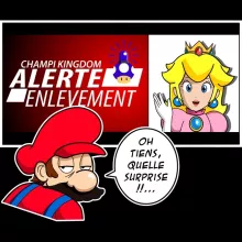 Sweat à capuche Enfant Mario « Alerte enlèvement... » – Parodie Super Mario