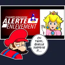 Sweat-Shirt à capuche Mario « Alerte enlèvement... » – Parodie Super Mario