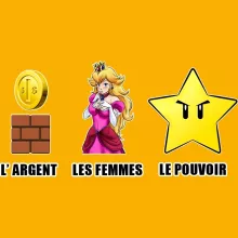 Casquette Enfant Princesse Peach « Argent, Femmes et Pouvoir ! » – Parodie Super Mario