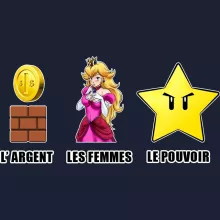 Sweat-Shirt à capuche Princesse Peach « Argent, Femmes et Pouvoir ! » – Parodie Super Mario