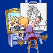 Tazza Cloud Strife “Autoritratto di Cloud Strife” – Parodia dei Final Fantasy VII