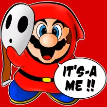 Casquette Mario « Bas les masques » – Parodie Super Mario