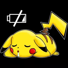 Coque Téléphone Portable Pikachu « Batterie à plat ! » – Parodie Pokémon