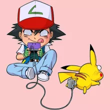Body de bebé (Chica) Pikachu “Pikachu y Ash de Pokemon” – Parodia de Pokémon