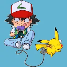 Pikachu Babyromper “Pikachu en Ash Ketshum” – Pokémon parodie