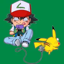 Pikachu Kid Cap “Pikachu and Ash Ketchum” – Pokémon parody