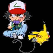 Funda para Smartphone Pikachu “Pikachu y Ash de Pokemon” – Parodia de Pokémon