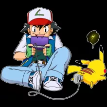 Pikachu T-Shirt “Pikachu and Ash Ketchum” – Pokémon parody