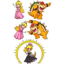 Princess Peach totebag “Princess Peach and Bowser aka Bowsette” – Super Mario parody