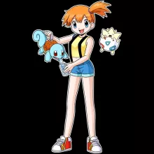 Togepi Lange Mouwen T-Shirts “Togepi, Squirtle en Misty” – Pokémon parodie