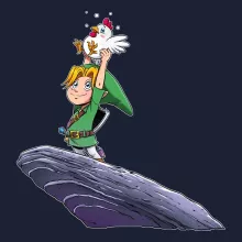 Link Tröja med huva “Link och Cucco” – Parodi Zelda