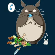 Totoro Petten “Totoro en Link” – Zelda parodie