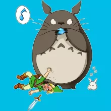 T-shirt Enfant Fille Link « C'est MON ocarina ! » – Parodie Zelda