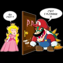 Pull Bowser « C'est l'plombier ! » – Parodie Super Mario