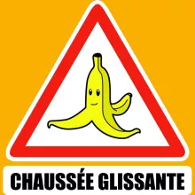 Casquette La banane « Chaussée glissante ! » – Parodie Mario Kart