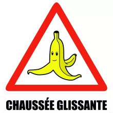 totebag La banane « Chaussée glissante ! » – Parodie Mario Kart