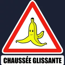 Sweat-Shirt à capuche La banane « Chaussée glissante ! » – Parodie Mario Kart