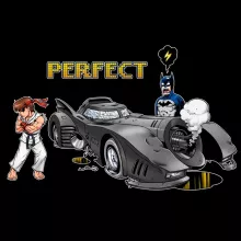 Ryu Kapuzenpullover “Ryu und Batman” – Parodie auf Street Fighter