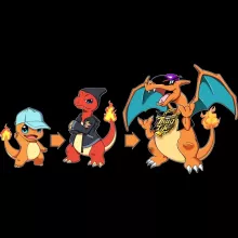 Pokémon Parody Red Cap - Dragon Evolution (Funny Pokémon Parody - High Quality Cap - Ref : 1055)