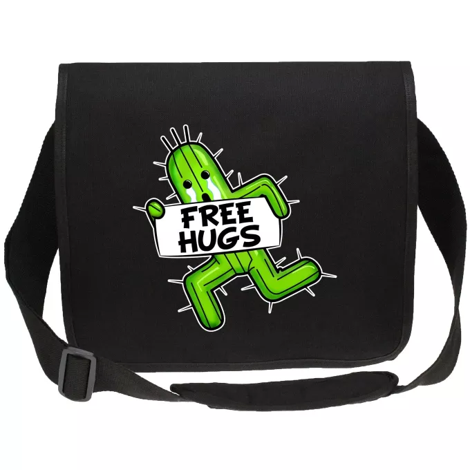 Bolsos bandolera Canvas Parodia Final Fantasy VII - FFVII Pampa - Free Hugs