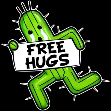 Pampa Baby T-shirts “Free Hugs” – Final Fantasy VII parodie